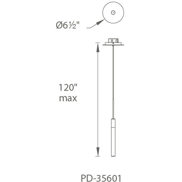 Magic LED 6.5 inch Polished Nickel Pendant Ceiling Light in 1, Round