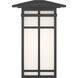 Grydton 1 Light 13.5 inch Dark Matte Black Outdoor Wall Lantern