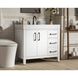 Nathan 36 X 34 inch White Bathroom Vanity Cabinet
