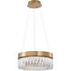Canada LED 16 inch Gold LED Chandelier Ceiling Light