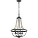 Sean Lavin Nori 4 Light 17.13 inch Dark Weathered Zinc / Driftwood Grey Chandelier Ceiling Light
