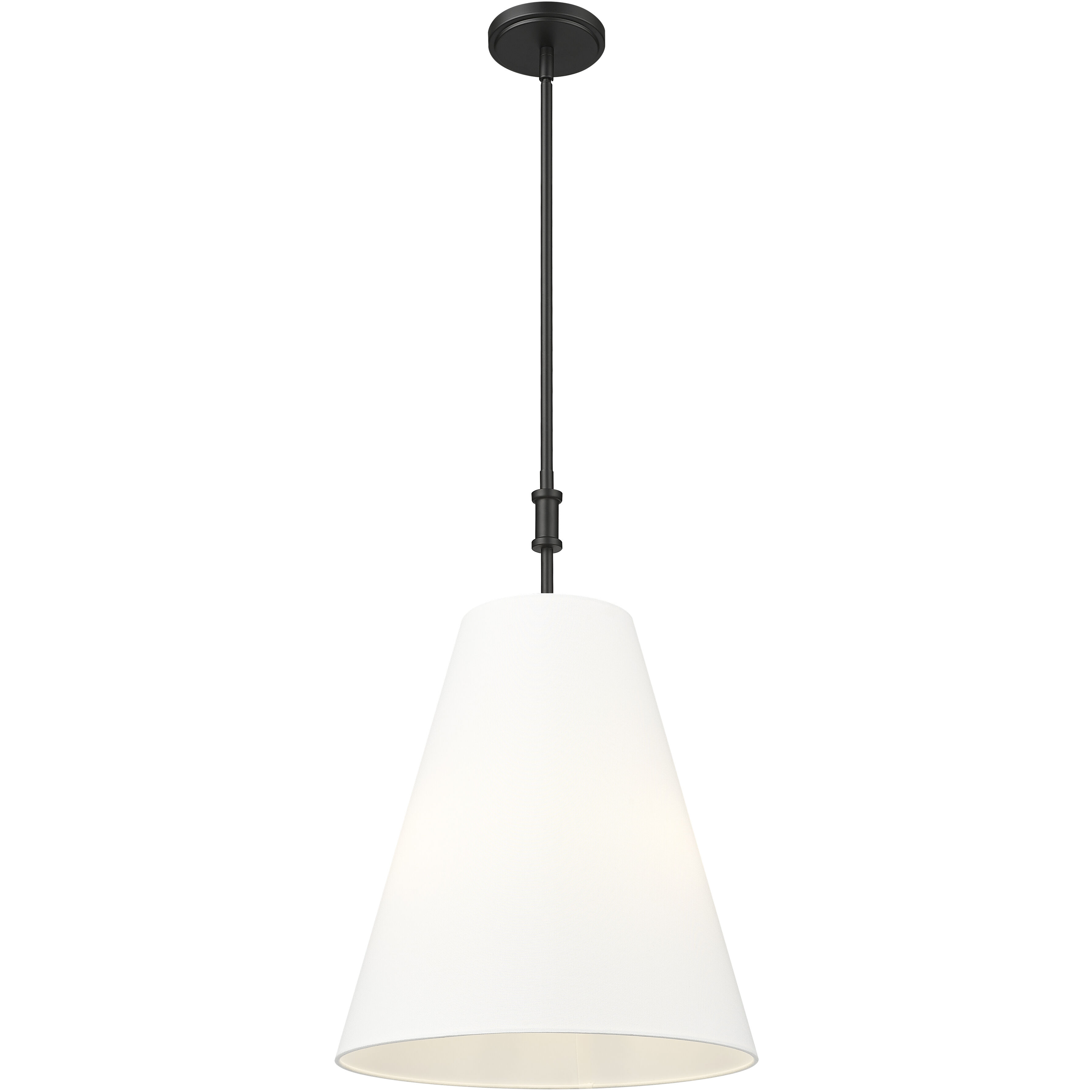 Adorra 3 Light 16 inch Matte Black Pendant Ceiling Light