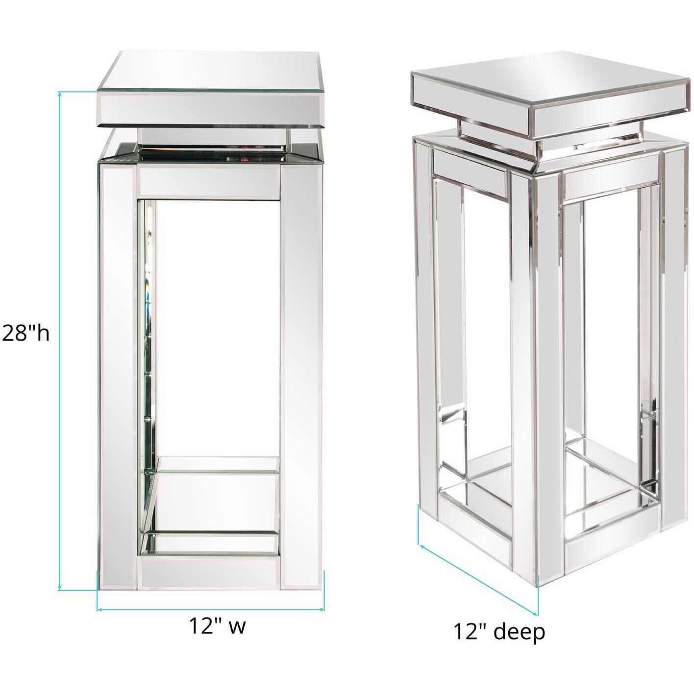 Carter 28 X 12 inch Mirror Pedestal, Small