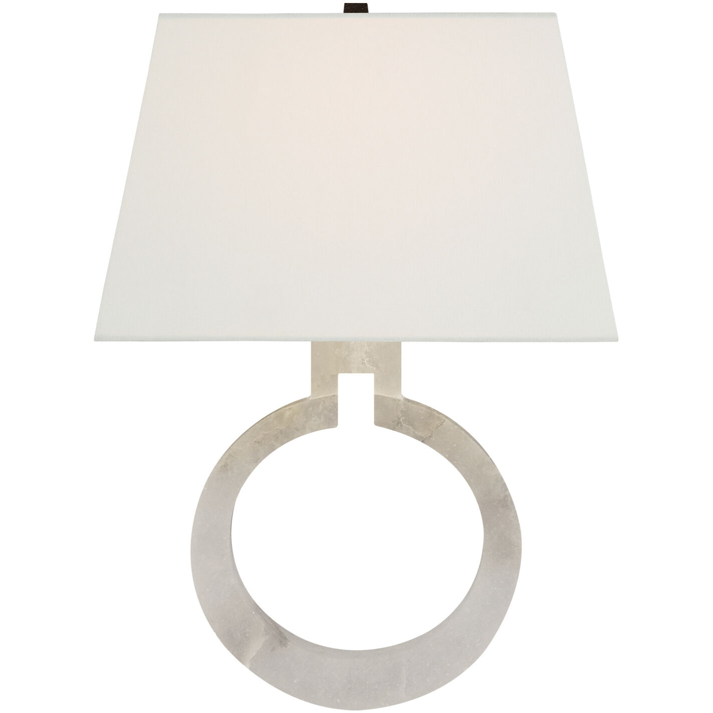Chapman & Myers Ring 1 Light 13.5 inch Alabaster Wall Sconce Wall Light in Linen, Large