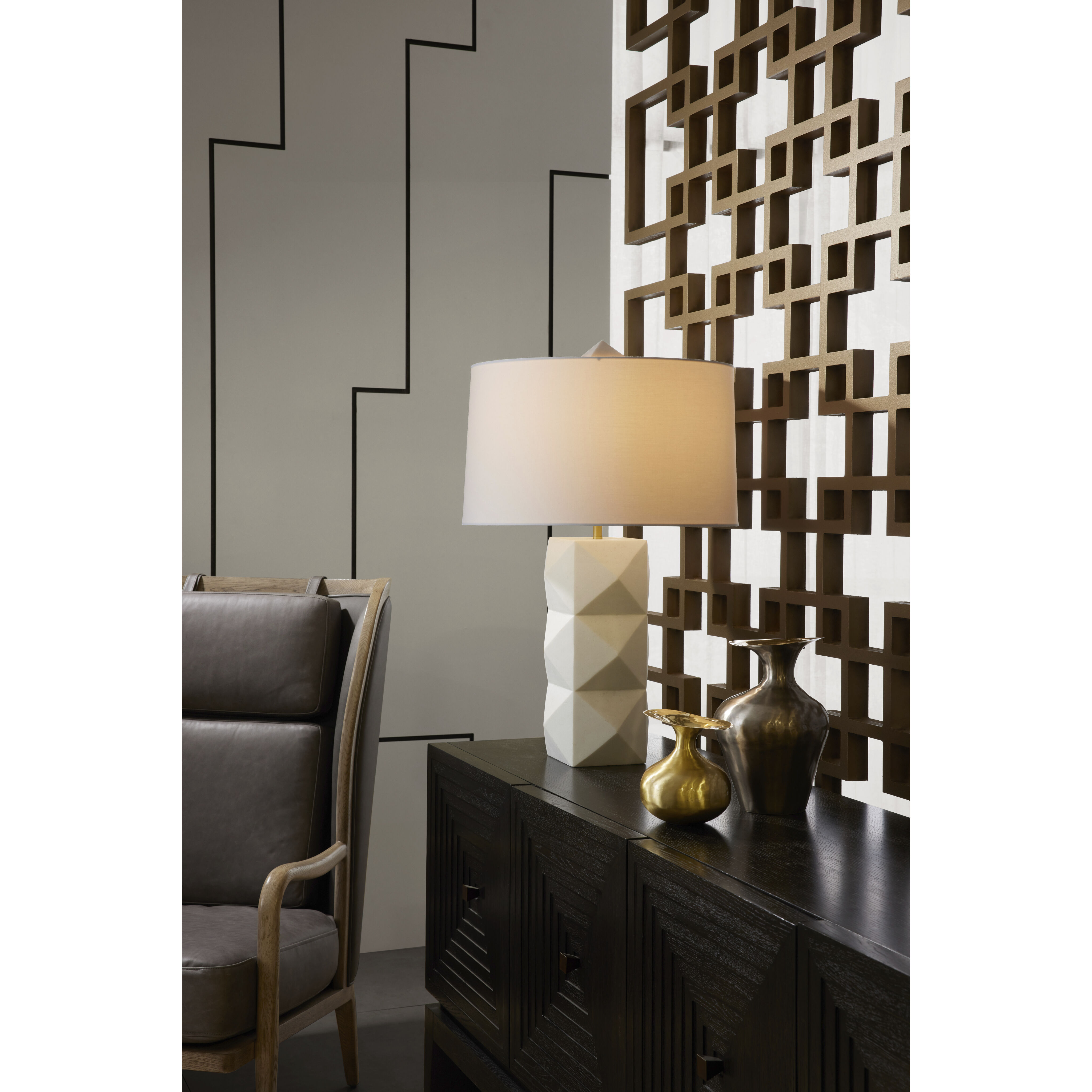 Steele 29 inch 150 watt Ivory Lamp Portable Light