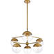 Eclipse 6 Light 36 inch Brass Pendant Ceiling Light