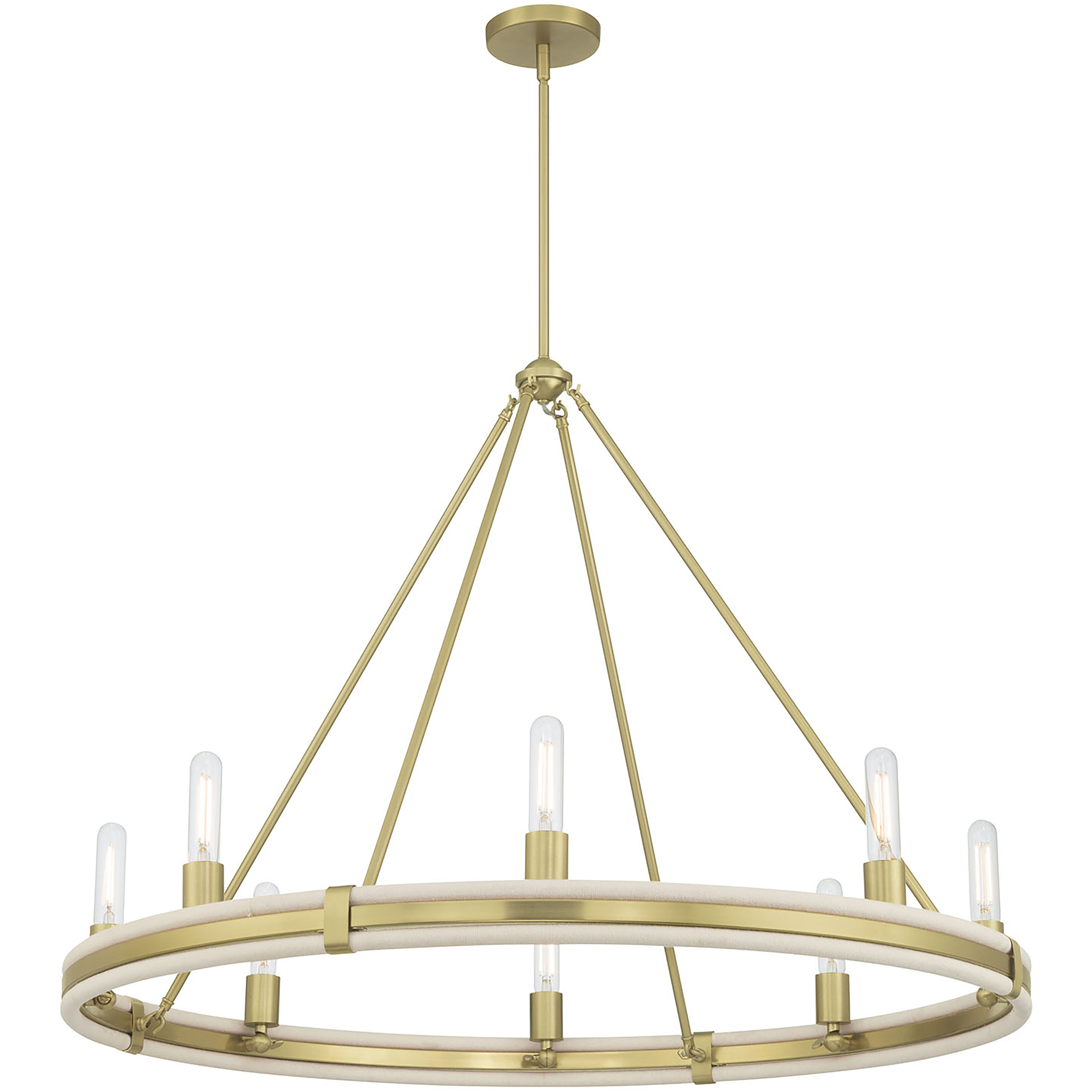 Rovessa 6 Light 39 inch Vintage Brass Chandelier Ceiling Light