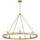 Rovessa 6 Light 39 inch Vintage Brass Chandelier Ceiling Light
