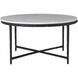 Rowena 29.92 X 15.74 inch Matte Black and White Coffee Table