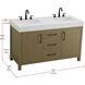 Nathan 54 X 34 inch Chestnut Brown Bathroom Vanity Cabinet