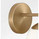 Nube 1 Light 7 inch Satin Brass Vanity Light Wall Light in Incandescent