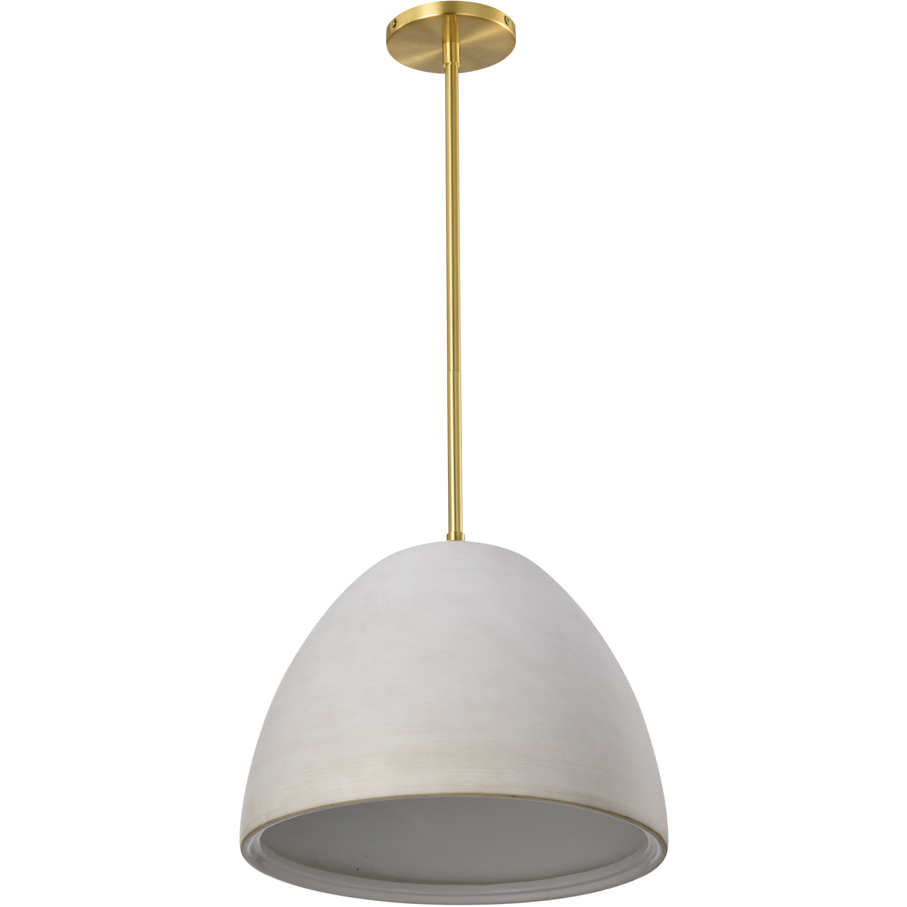 Collins 14 inch Brushed Brass Pendant Ceiling Light