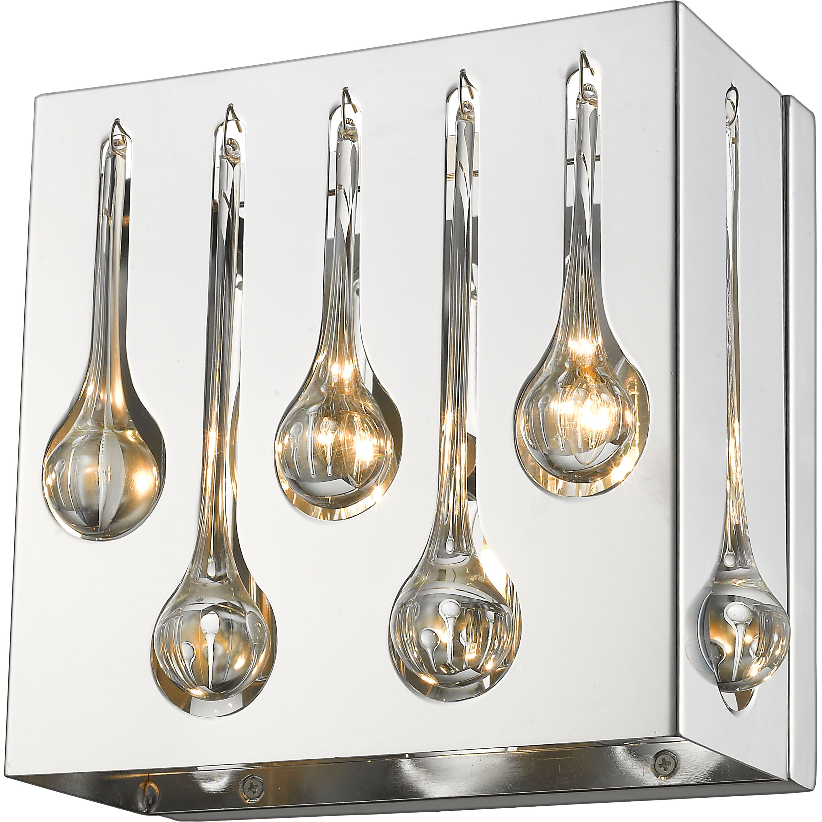 Oberon 2 Light 9 inch Chrome Wall Sconce Wall Light