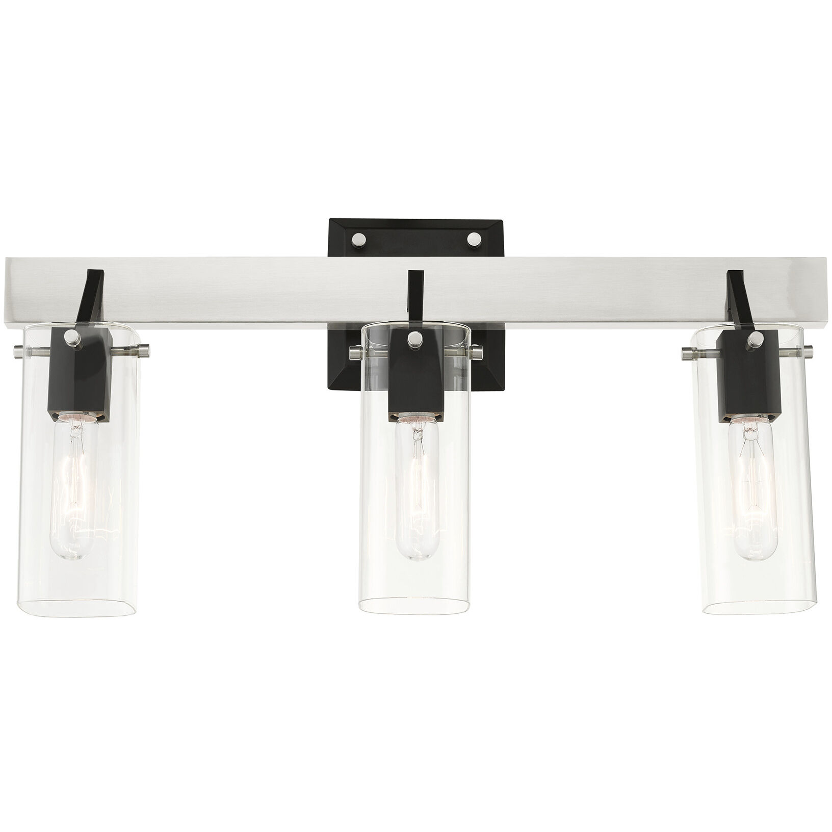 Beckett 3 Light 24 inch Brushed Nickel Vanity Sconce Wall Light