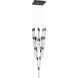 Boa LED 28 inch Black Multi Port Pendant Ceiling Light