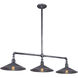 Toledo 3 Light 14 inch Old Silver Outdoor Linear Pendant