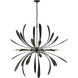 Dahlia 10 Light 48.9 inch Black Chandelier Ceiling Light, Large
