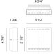 Weston LED 5.13 inch Matte Black Outdoor Wall Light
