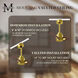 Atlas Alessandra 72 inch Brushed Brass with Walnut Tone Blades Ceiling Fan
