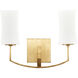 Ayala Wall Mount Wall Light in Gold Leaf