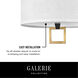 Galerie Link LED 13 inch Black Semi-Flush Mount Ceiling Light