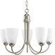 Gather 5 Light 21 inch Brushed Nickel Chandelier Ceiling Light in Bulbs Not Included, Standard