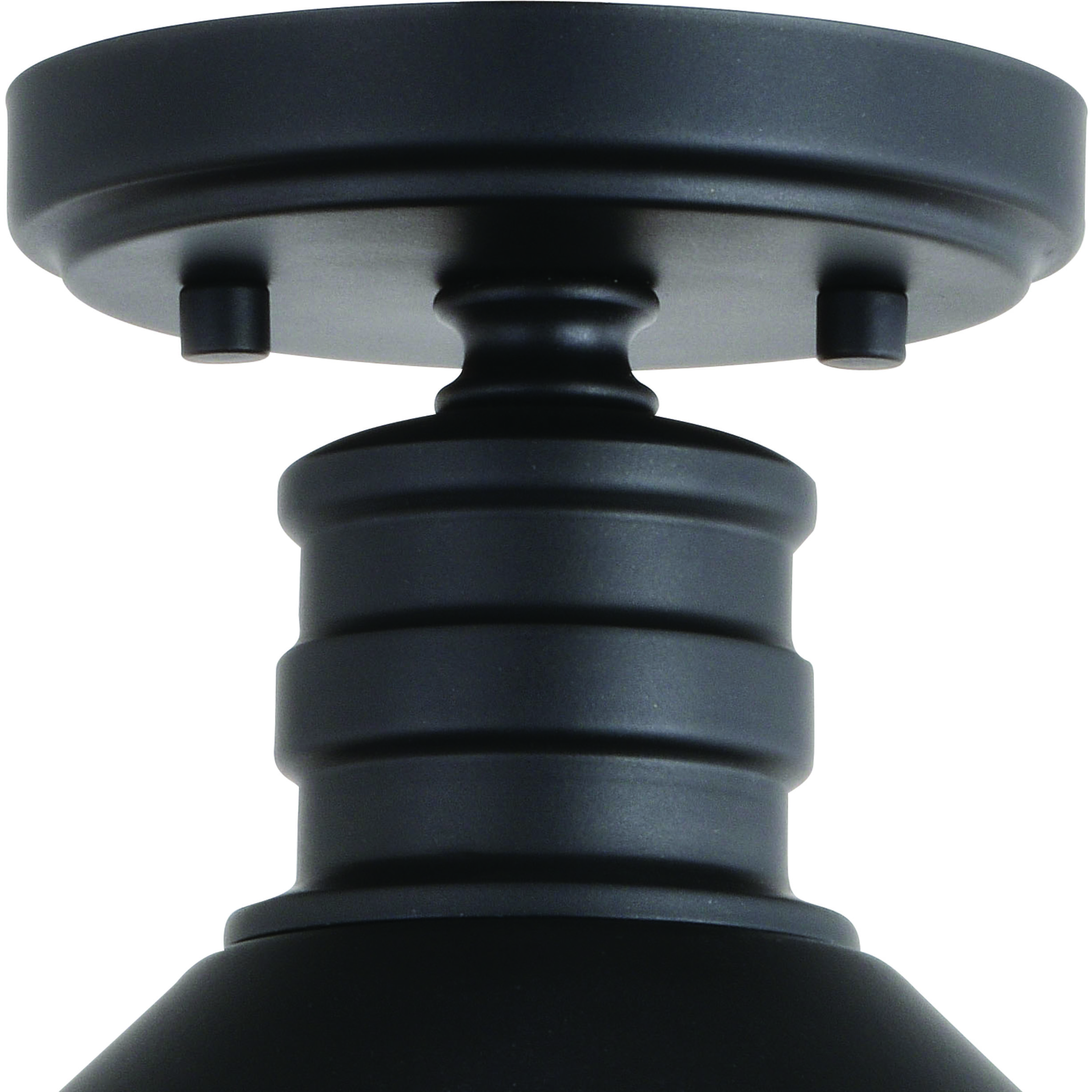 Akron LED 12 inch Oil Rubbed Bronze and Matte White Semi-Flush Mount Ceiling Light