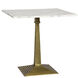 Fadim 30 X 30 inch Antique Brass Side Table