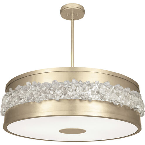 Arctic Halo 3 Light 32 inch Gold Pendant Ceiling Light