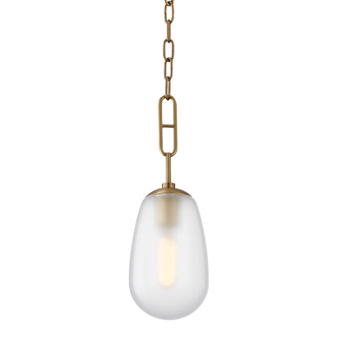 Bruckner 1 Light 6 inch Aged Brass Pendant Ceiling Light