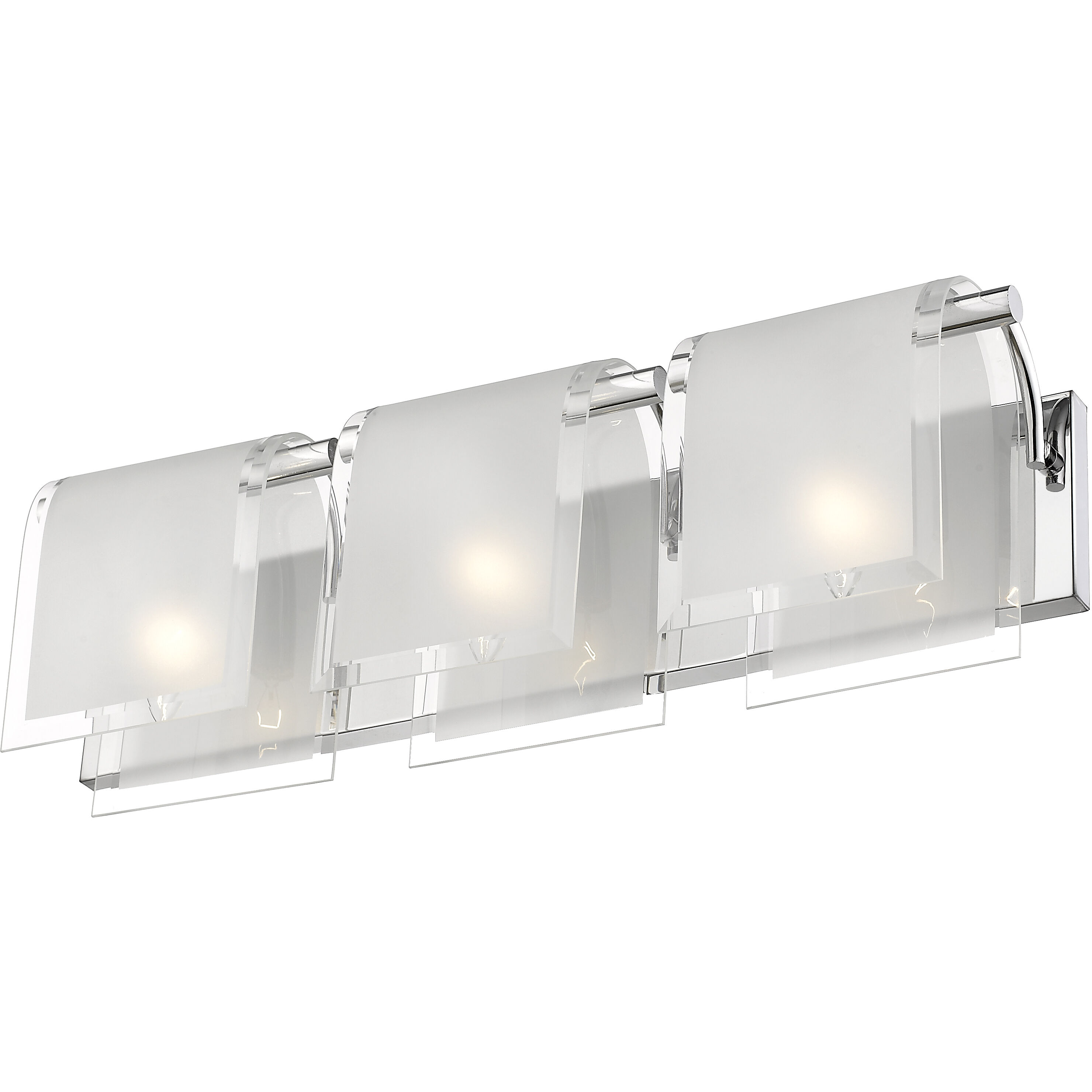 Zephyr 3 Light 23.13 inch Chrome Vanity Wall Light