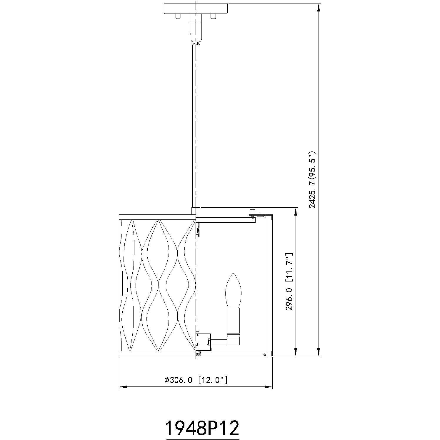 Harden 3 Light 12 inch Matte Black Pendant Ceiling Light