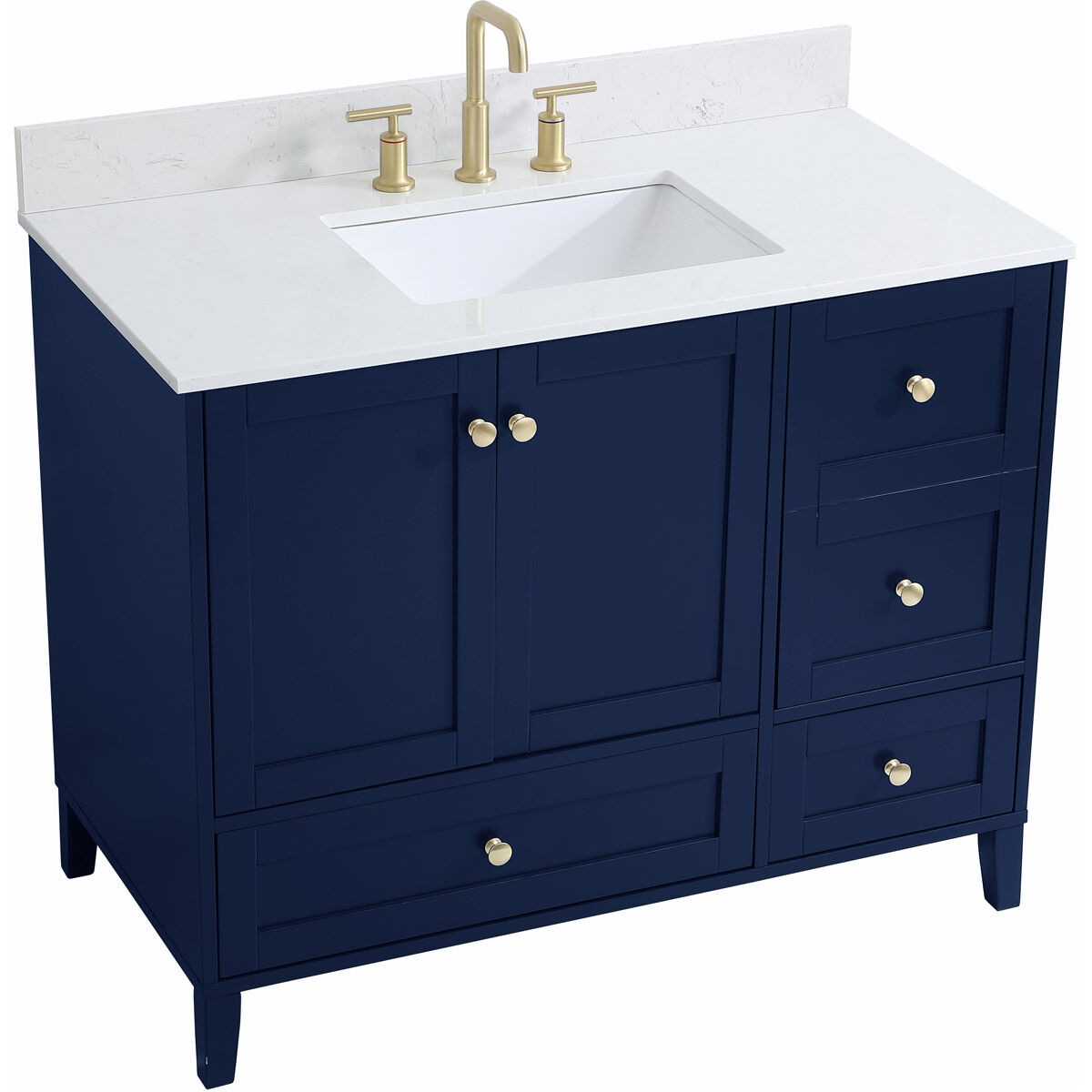 Sommerville 42 X 22 X 34 inch Blue Vanity Sink Set