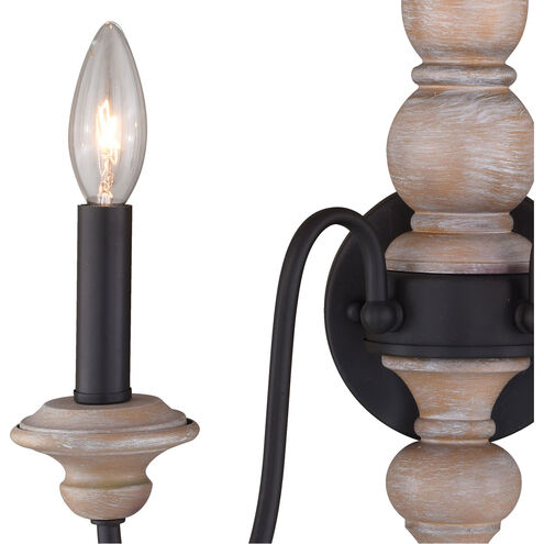 Georgetown 2 Light 14 inch Vintage Ash and Oil Burnished Bronze Wall Light