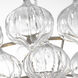 Julie Neill Caselli LED 35.5 inch Burnished Silver Leaf Basket Chandelier Ceiling Light