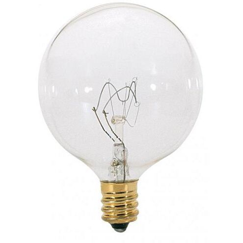Lumos Incandescent G16 1/2 Candelabra E12 25 watt 120V 2700K Light Bulb
