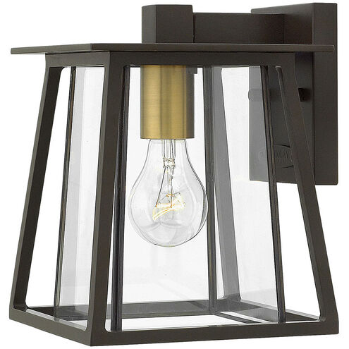 Walker Outdoor Wall Mount Lantern in Buckeye Bronze
