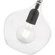 Aldrich 1 Light 8 inch Black with Brushed Nickel Accent Pendant Ceiling Light
