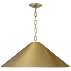 Avery 1 Light 28 inch Aged Brass Pendant Ceiling Light