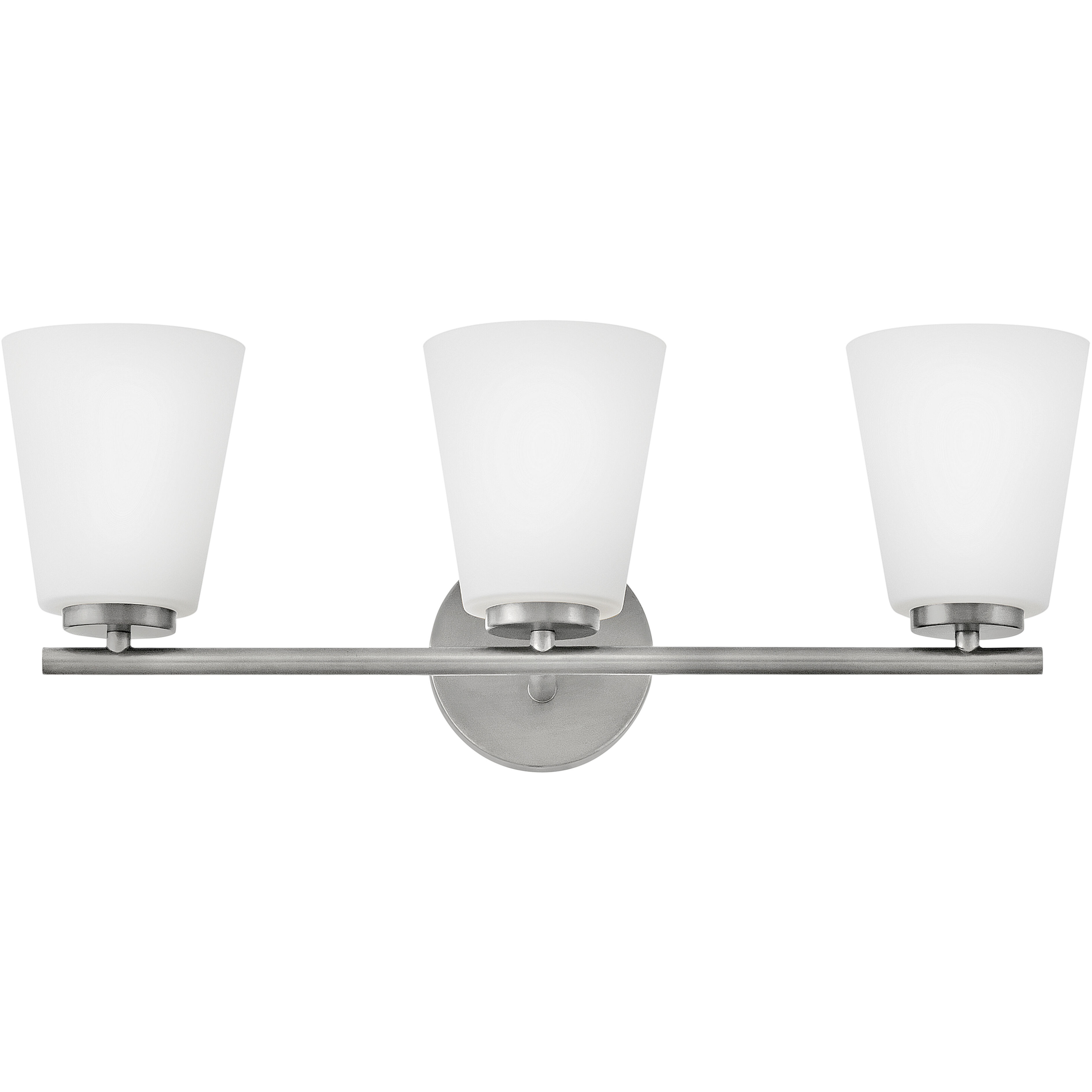 Bri 3 Light 24 inch Brushed Nickel Bath Light Wall Light