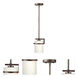 Halo 1 Light 6.5 inch Antique Bronze Mini Pendant Ceiling Light