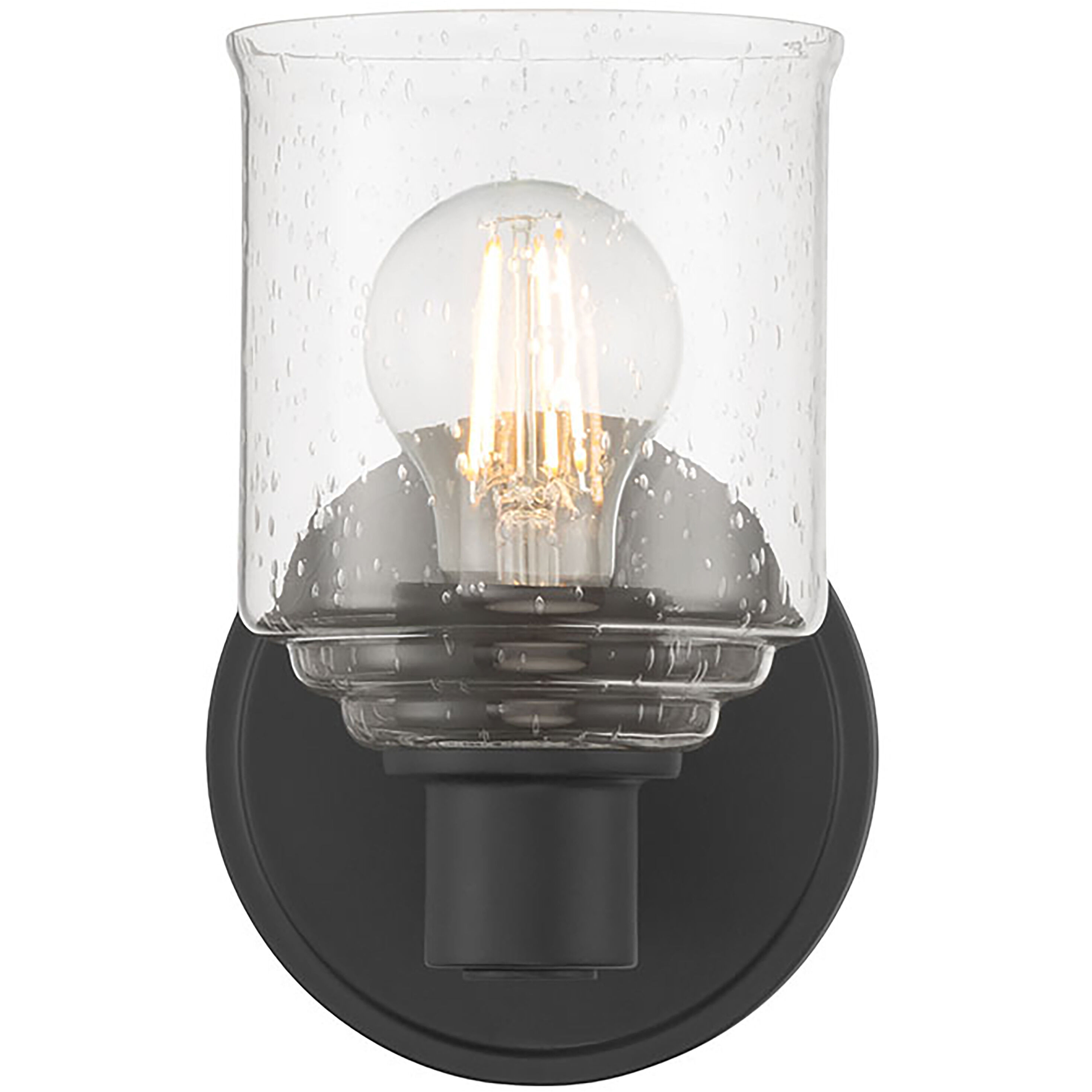 Vessair 1 Light 5 inch Matte Black Wall Sconce Wall Light