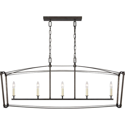 Sean Lavin Thayer 5 Light 49 inch Smith Steel Linear Chandelier Ceiling Light