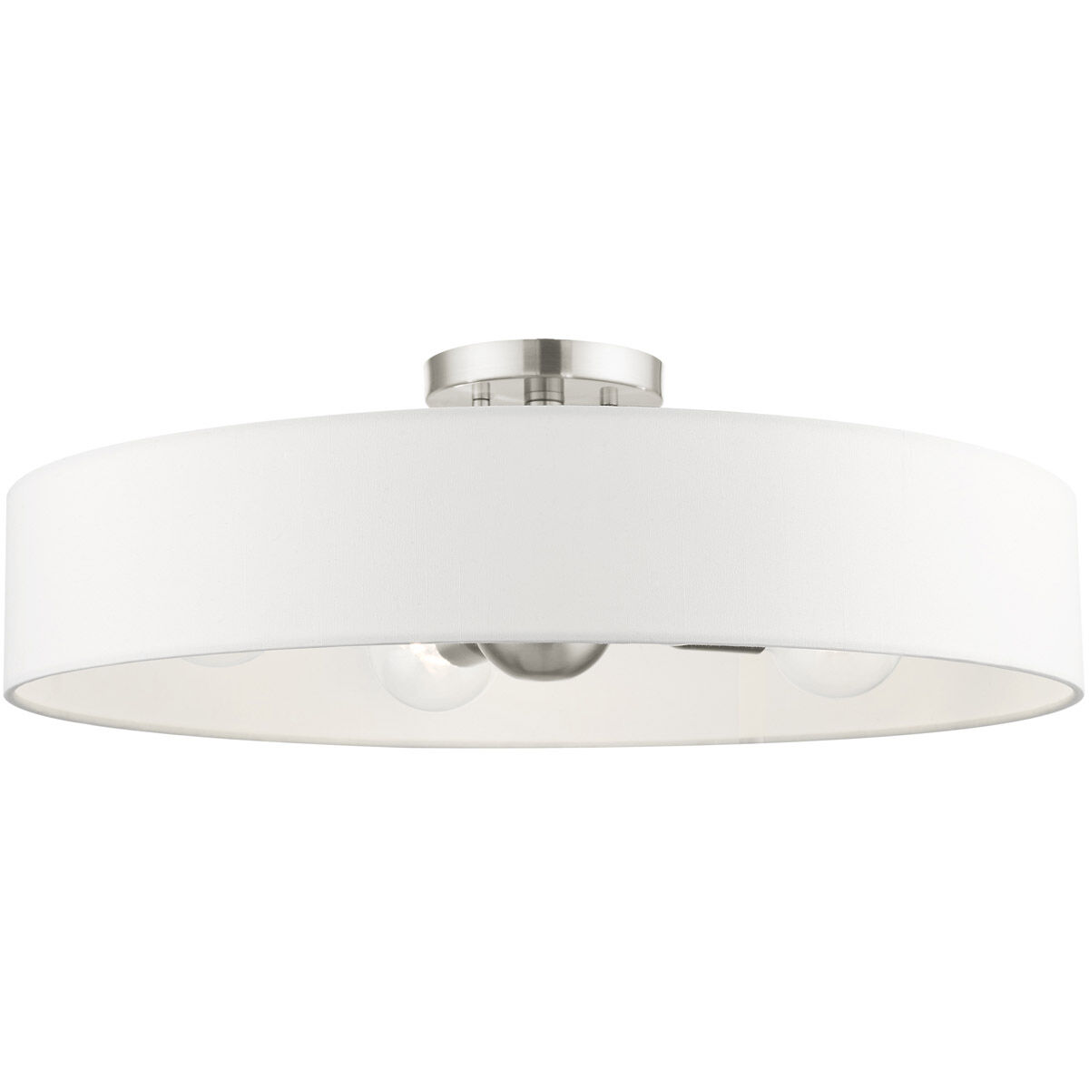 Venlo 4 Light 22 inch Brushed Nickel Semi Flush Ceiling Light