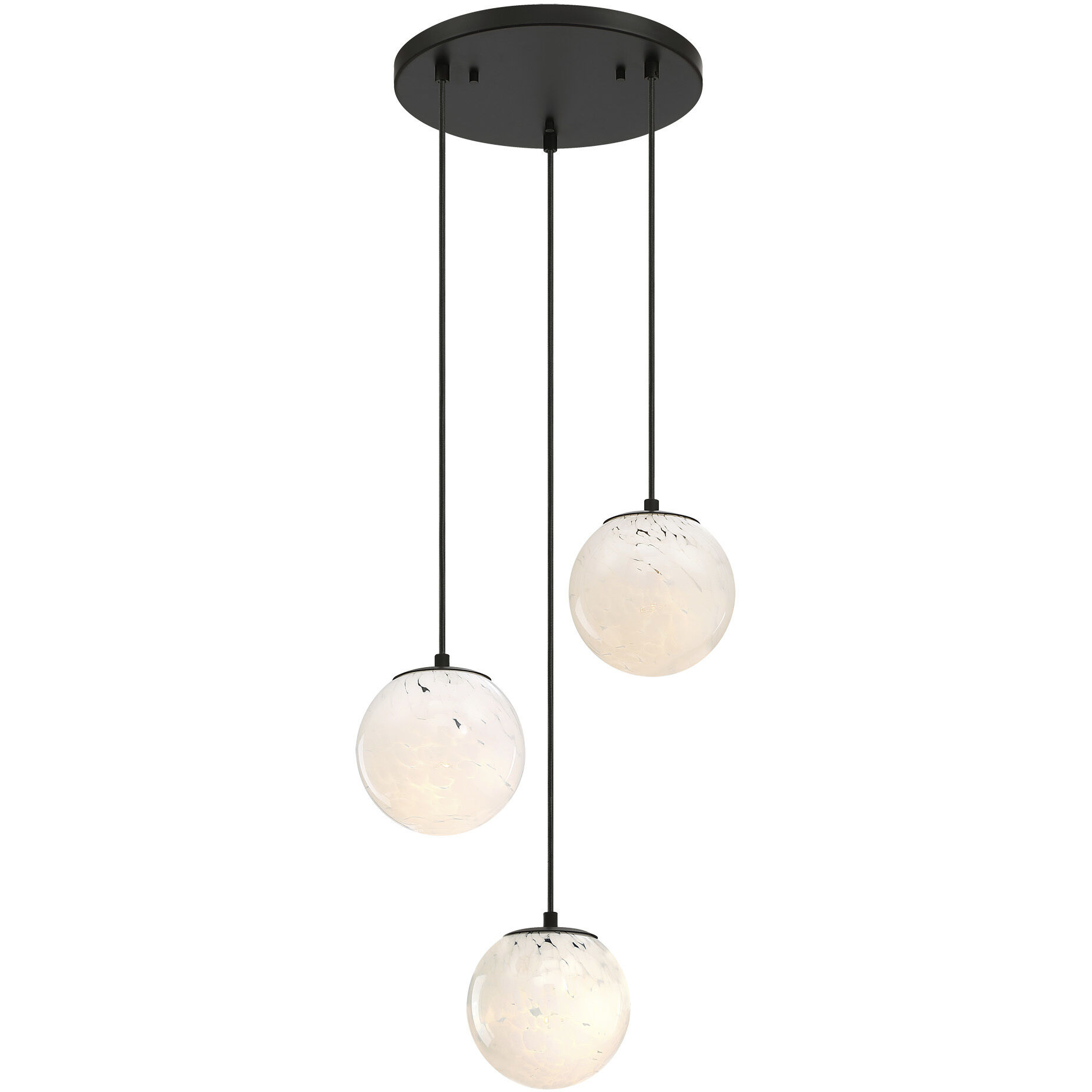 Circo LED 17.75 inch Matte Black Chandelier Ceiling Light