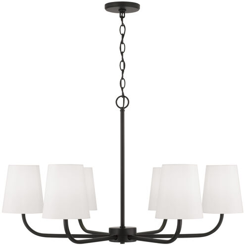 Brody 6 Light 34.5 inch Matte Black Chandelier Ceiling Light