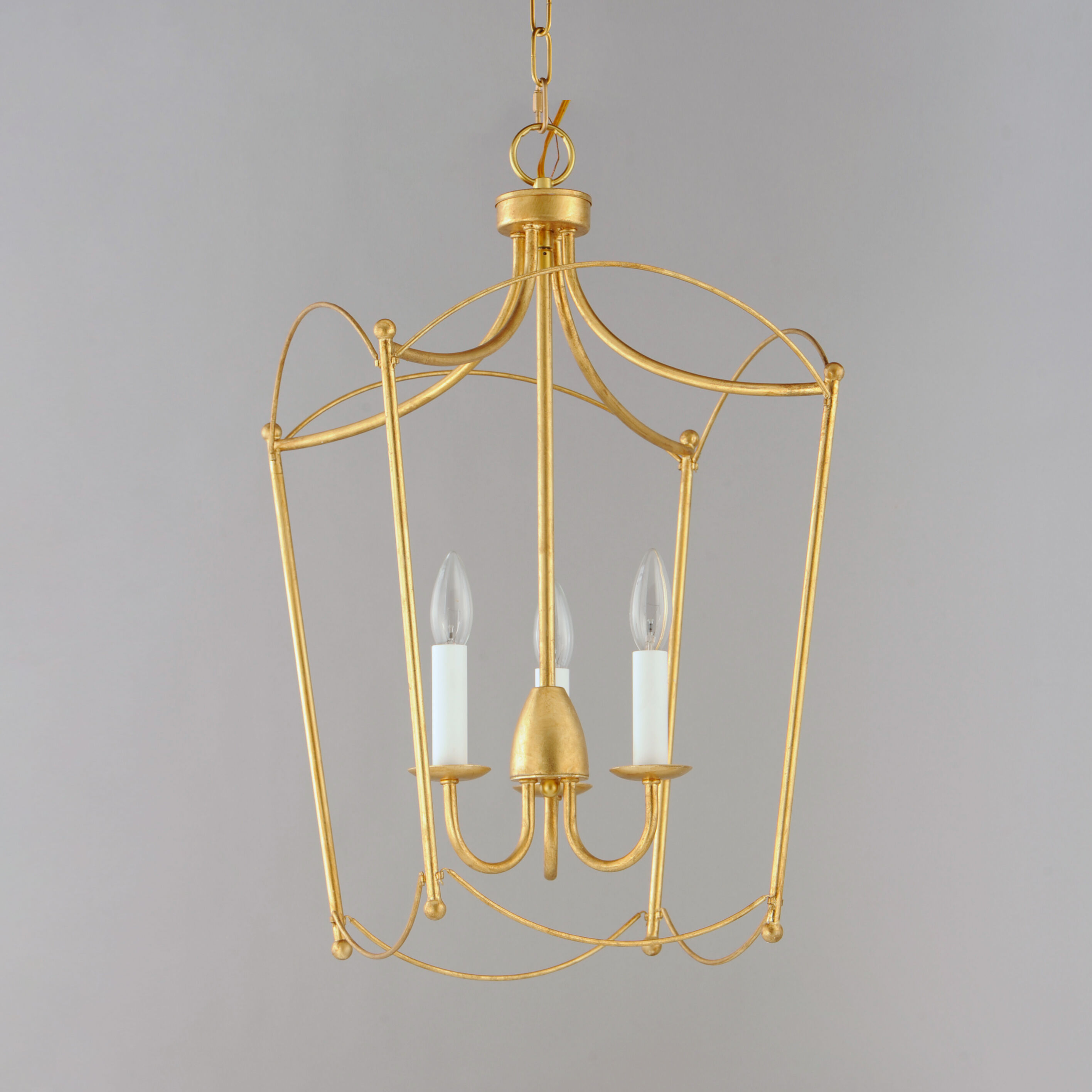 Plumette 3 Light 14 inch Gold Leaf Multi-Light Pendant Ceiling Light