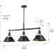 Yep Orwell Island Light Ceiling Light in Matte Black