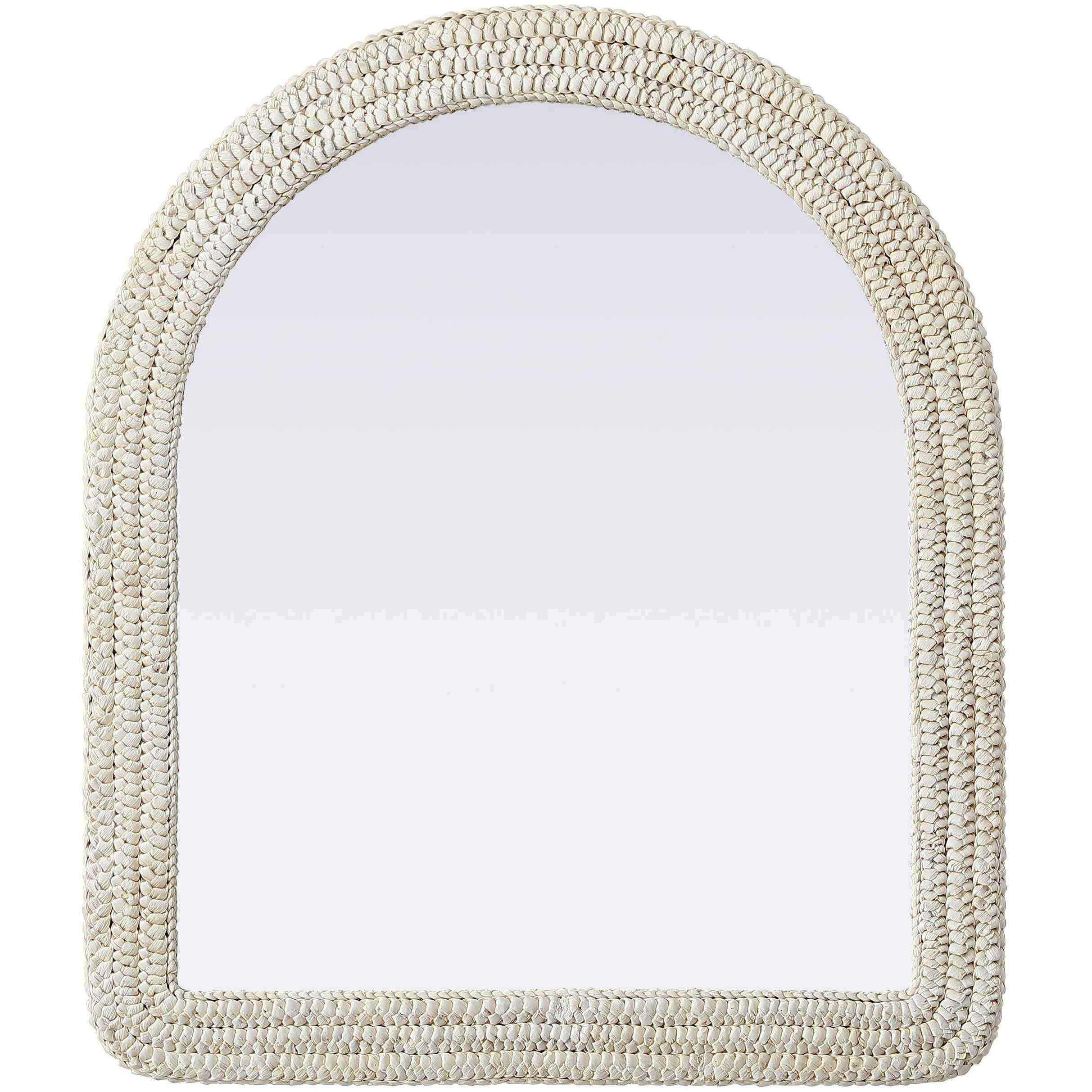Marlowe 42 X 36 inch Linen White Mirror