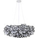 Canada LED 30.7 inch Black and White Chandelier Ceiling Light